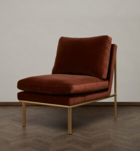 April Lounge Chair – Rust