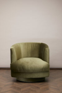 Cleo Swivel Chair – Olive