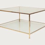 Big Square Table – Polished Brass