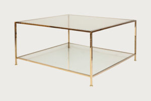 Big Square Table – Polished Brass