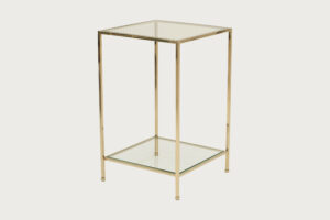 Fleur Side Table – Polished Brass