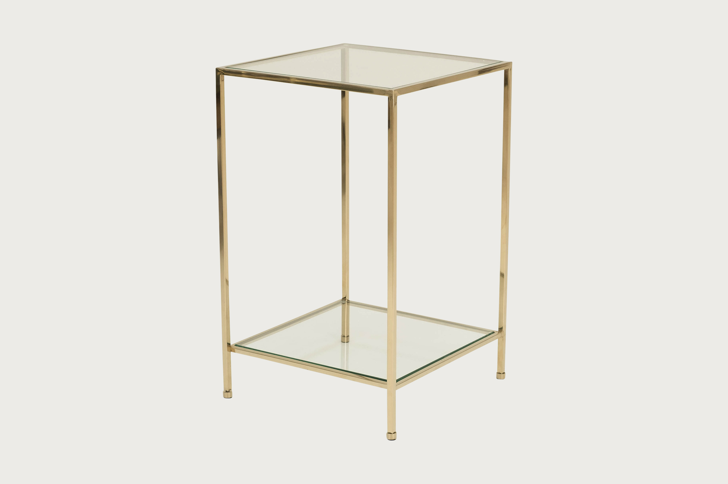 Fleur Side Table – Polished Brass