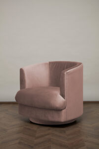Cleo Swivel Chair – Rosewater