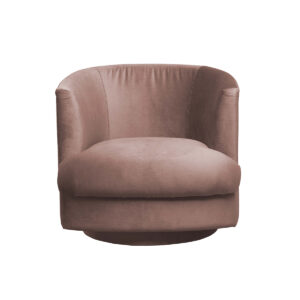 Cleo Swivel Chair – Rosewater
