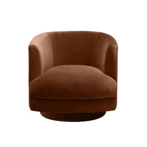 Cleo Swivel Chair – Rust