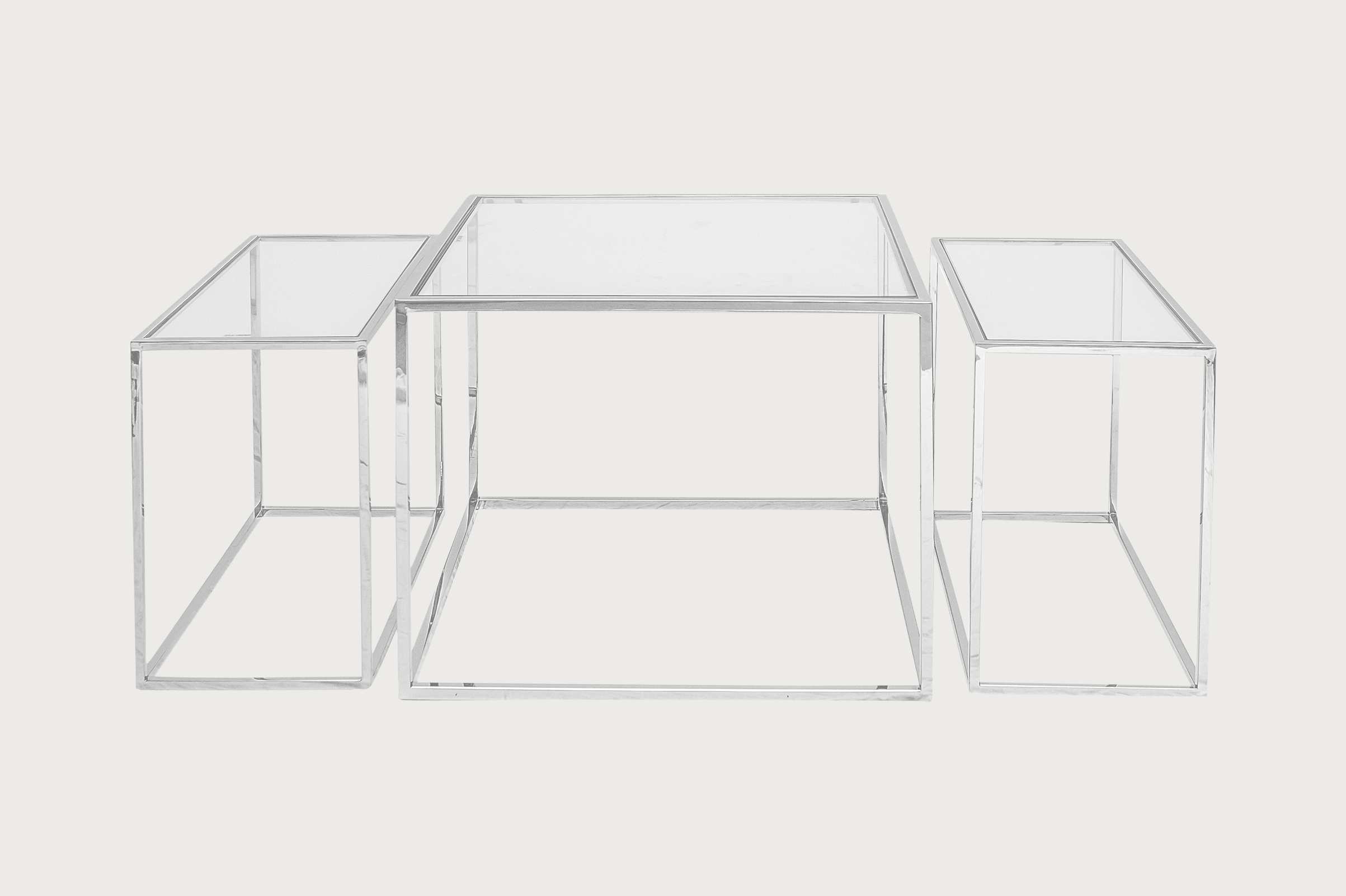 Three Set Table – Chrome