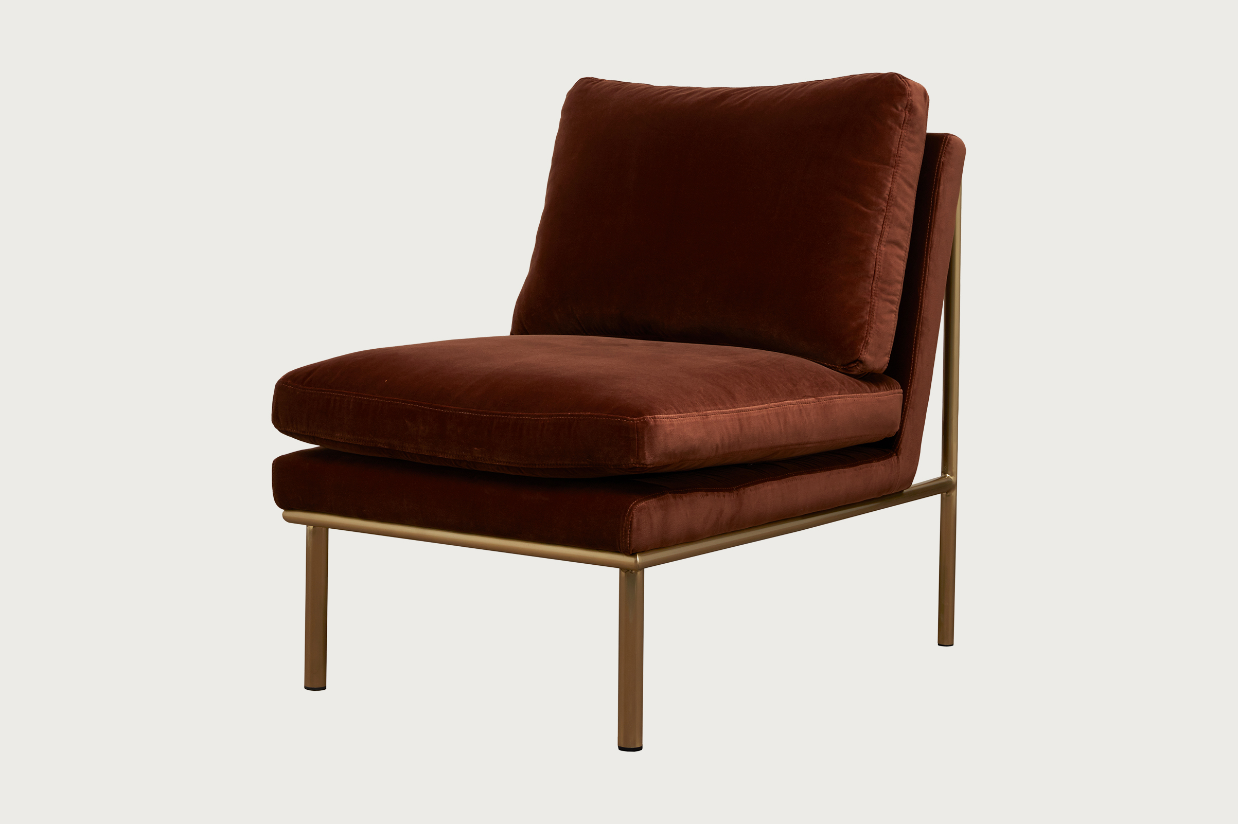 April Lounge Chair – Rust