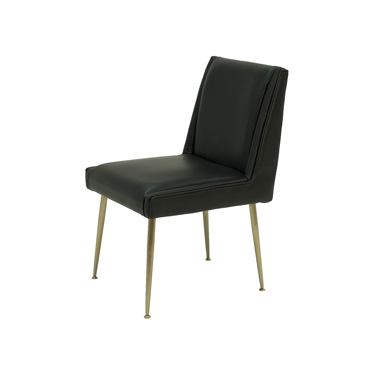 Art Dining Chair – Black Leather