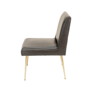 Art Lounge Chair – Black Leather