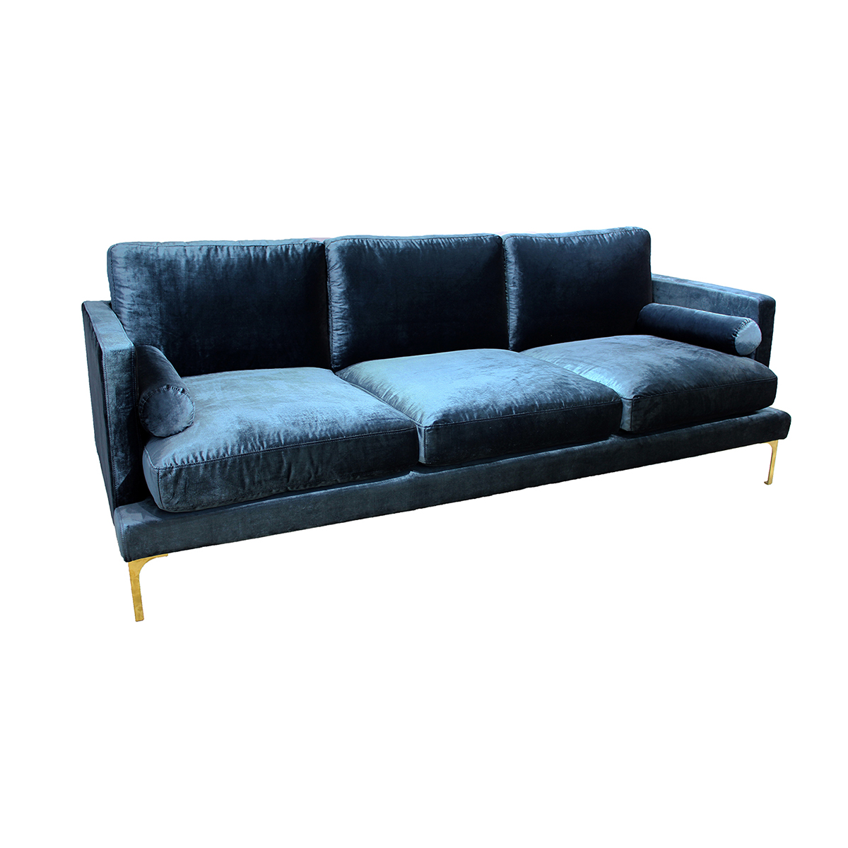 Indigo velvet sofa Clearance