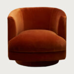 Cleo Swivel Chair – Retro Orange