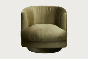 Cleo Swivel Chair – Olive