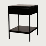 Erin Side Table – Black – Black Oak