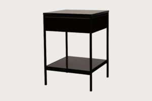 Erin Side Table – Black – Black Oak