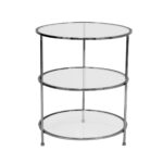 Layer Side Table – Black Chrome