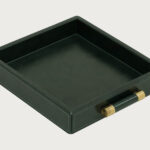 Luca Leather Tray Small – Green