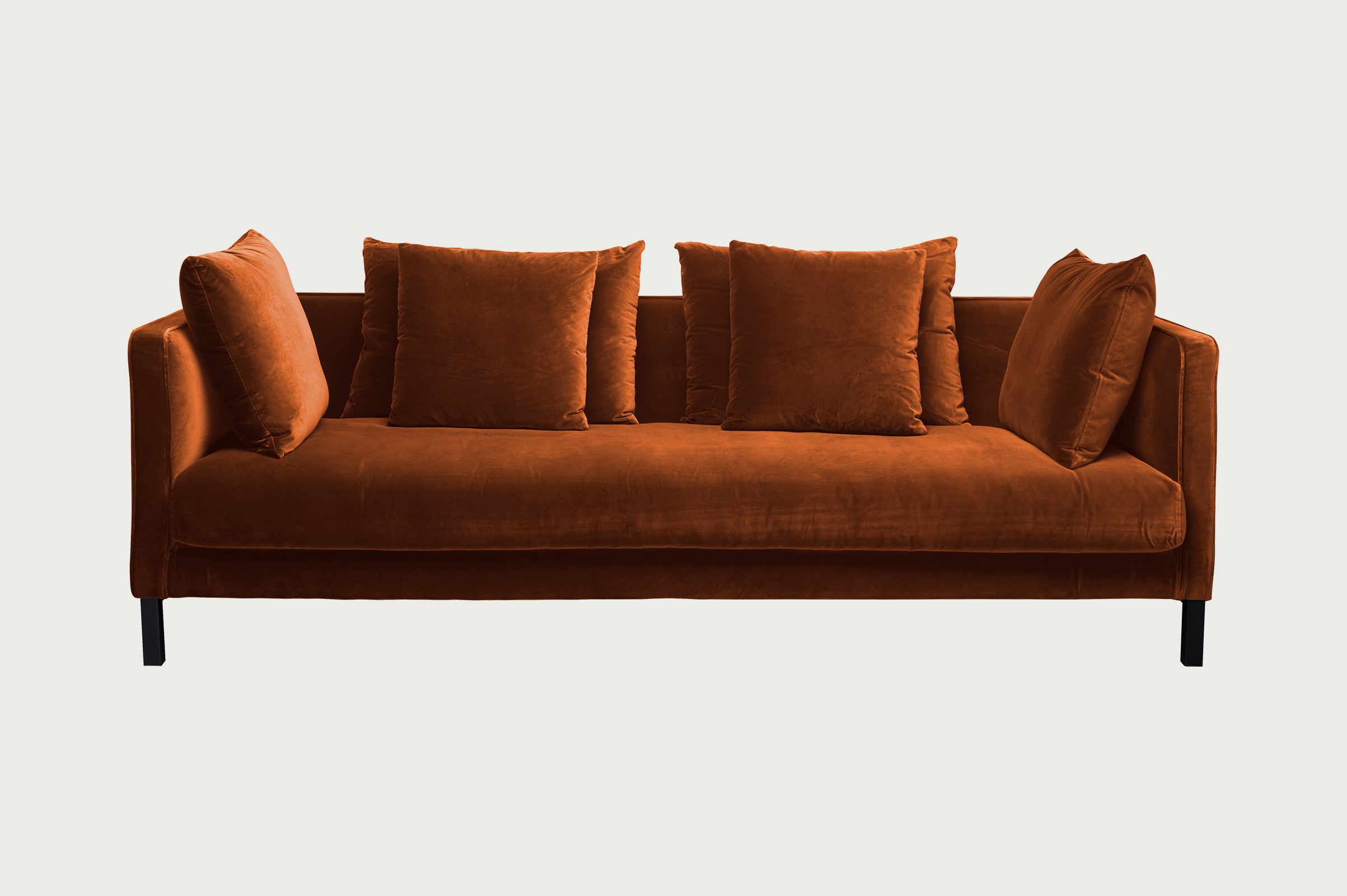 Mercer Sofa – Retro Orange