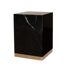 Quebec Side Table – Black Marquina Marble
