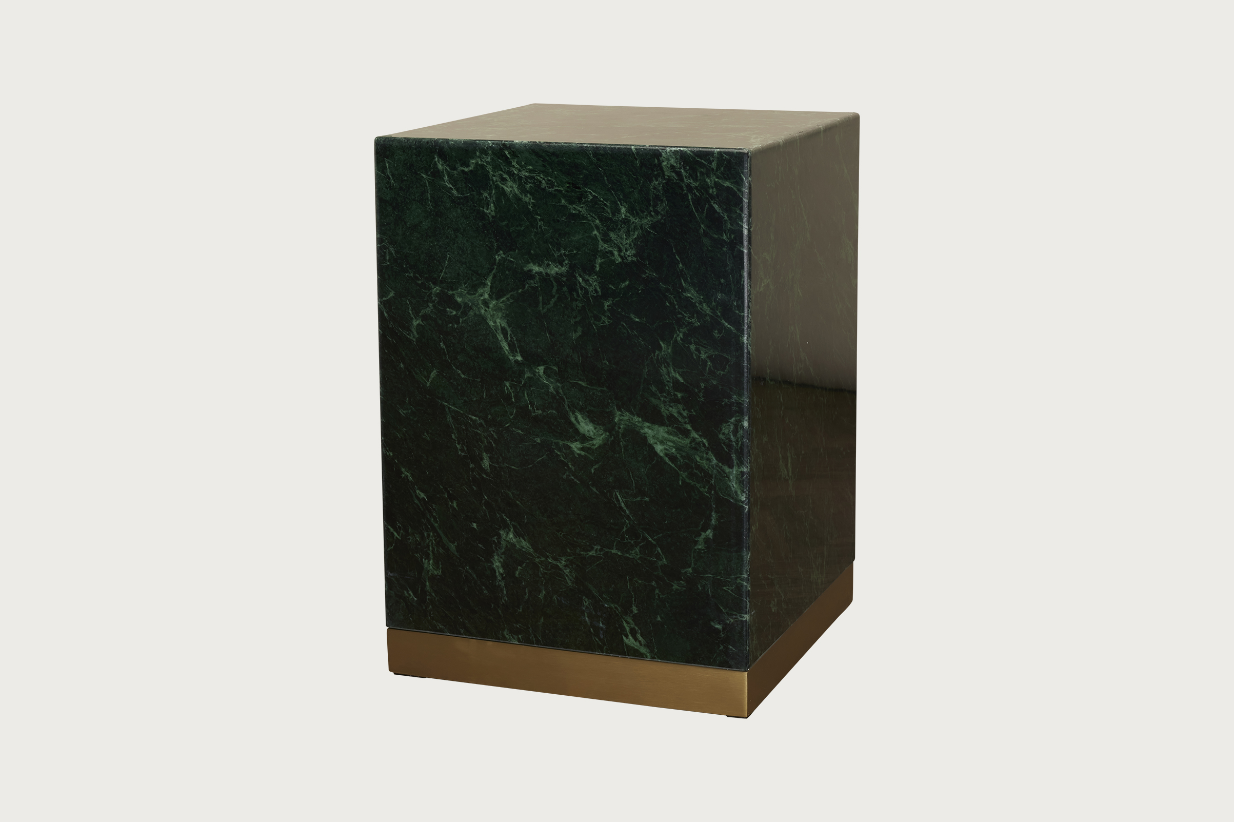 Quebec Side Table – Green Marble