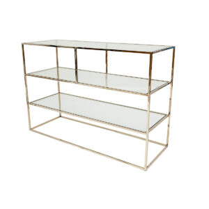 Shelby Console Table – Polished Brass