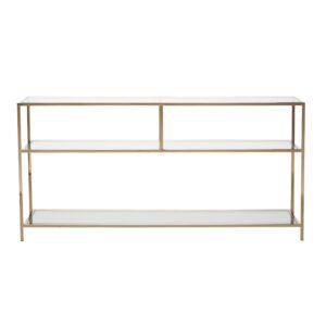 Shelby Console Table Large – Polished Brass