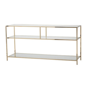 Shelby Console Table Large – Polished Brass