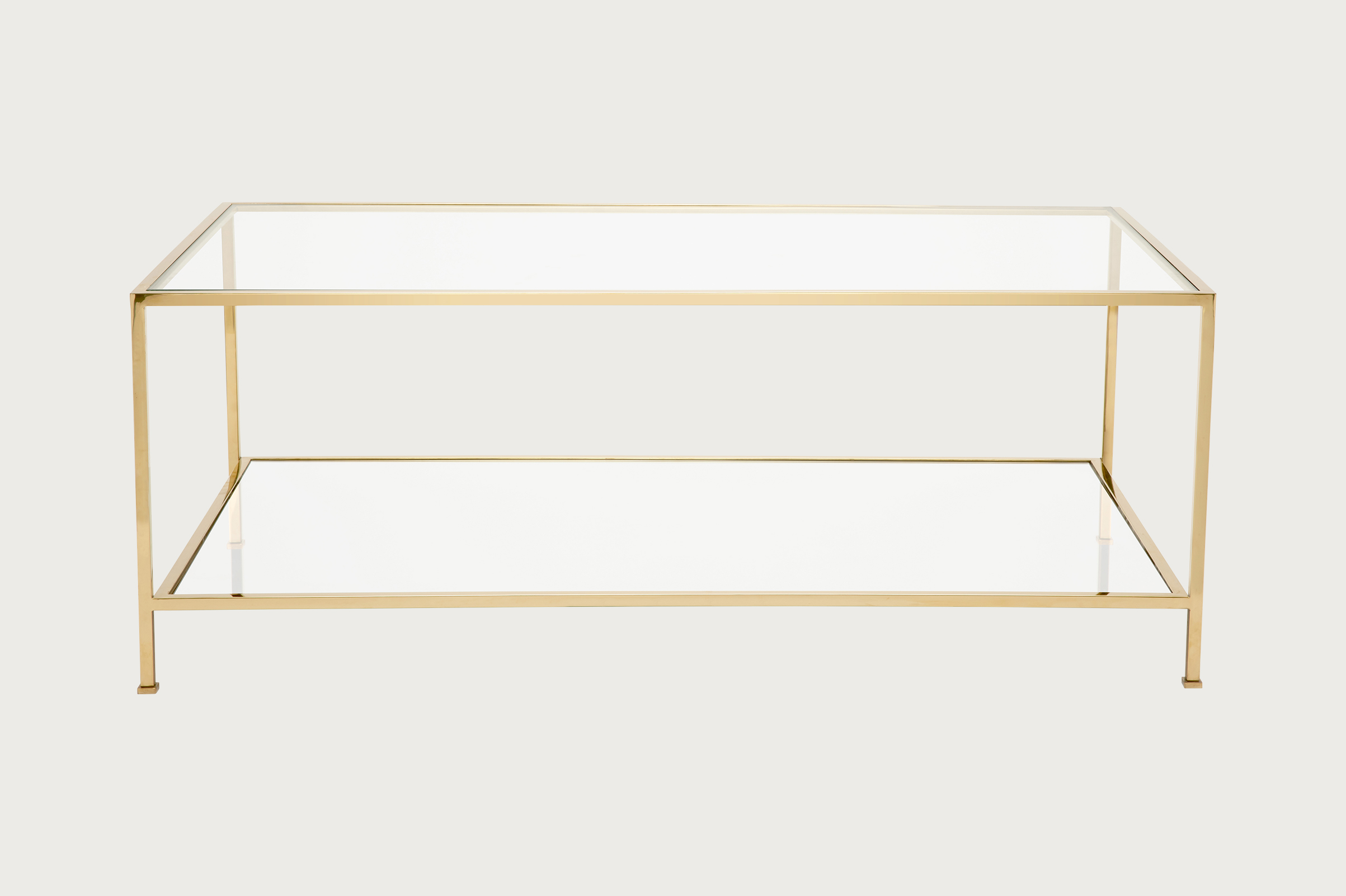 Wing Coffee Table – Polished Brass