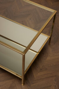 Wing Coffee Table – Polished Brass